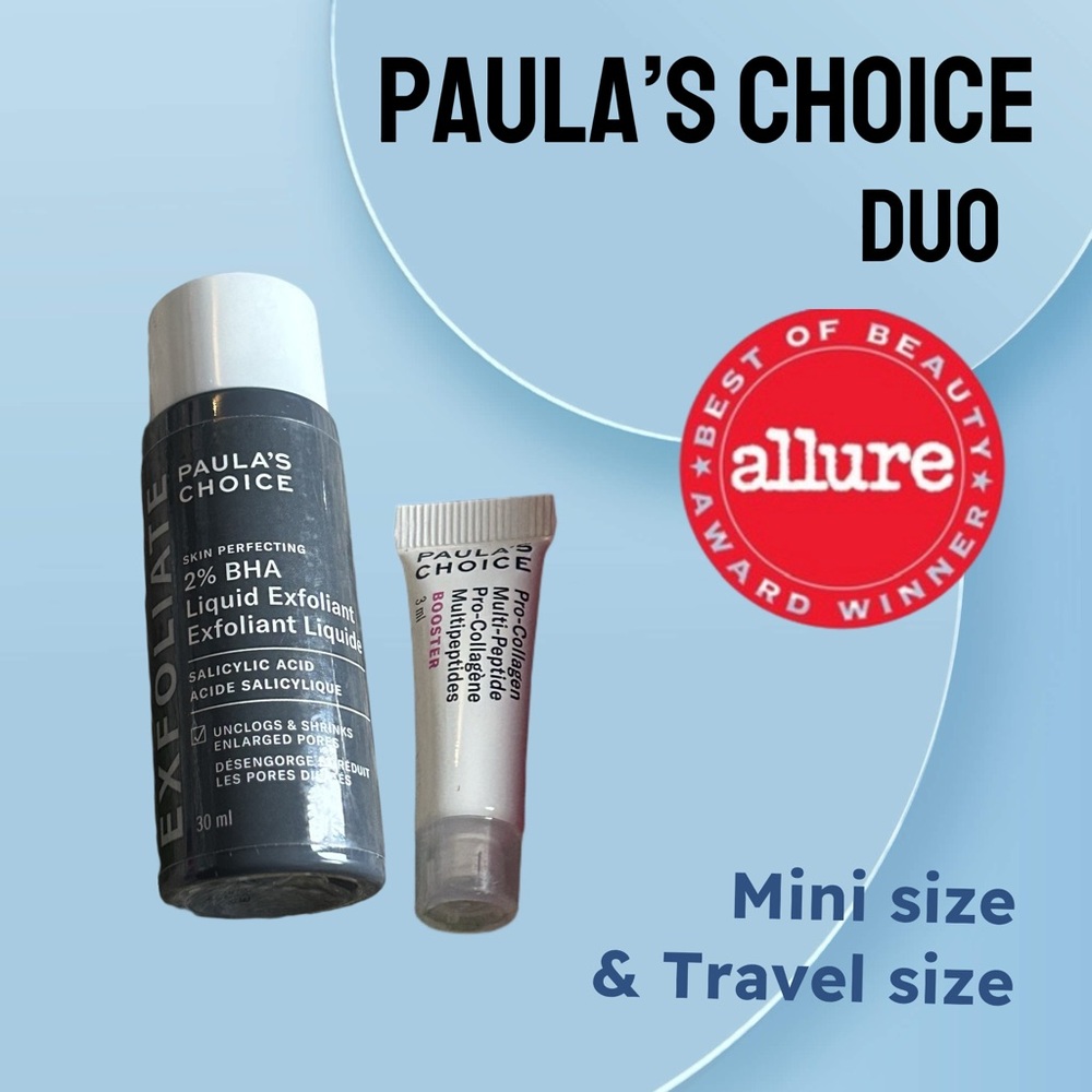 🆕*BNIB* PAULA’S CHOICE | MINI/TRAVEL | Duo - BHA exfoliant / Collagen booster